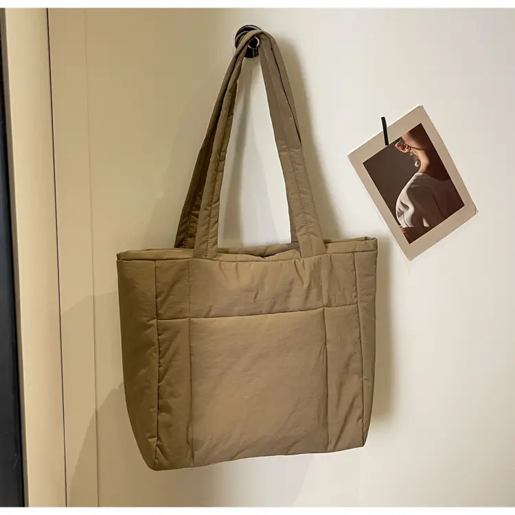 New College Student Canvas Tote Bag Purple Large Capacity — feature 19