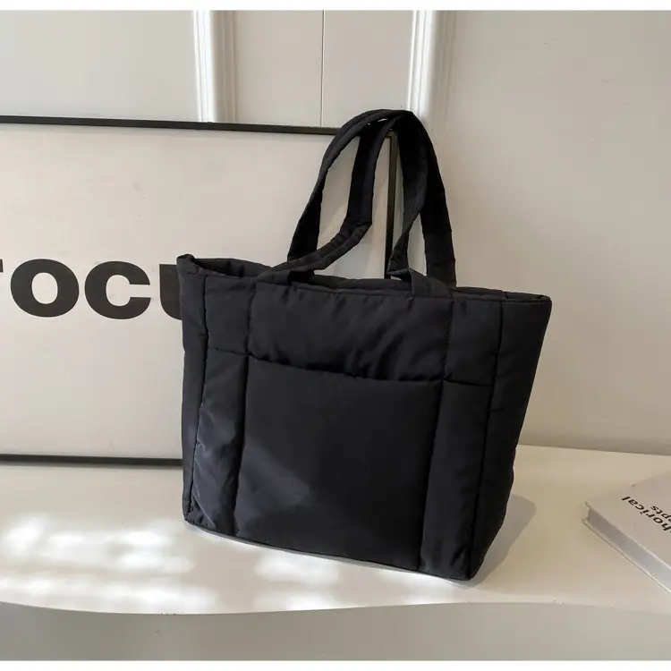 New College Student Canvas Tote Bag Purple Large Capacity — feature 20