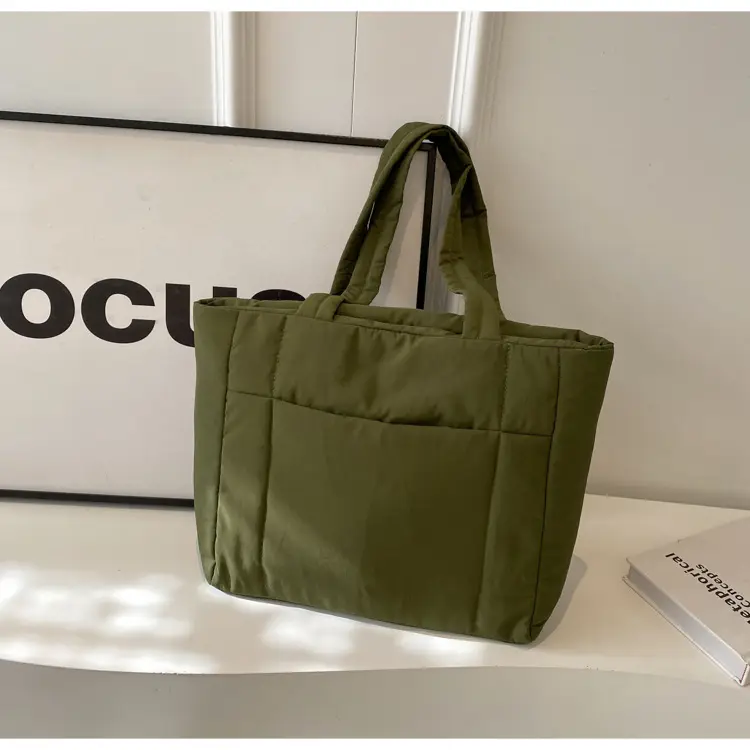 New College Student Canvas Tote Bag Purple Large Capacity — feature 21
