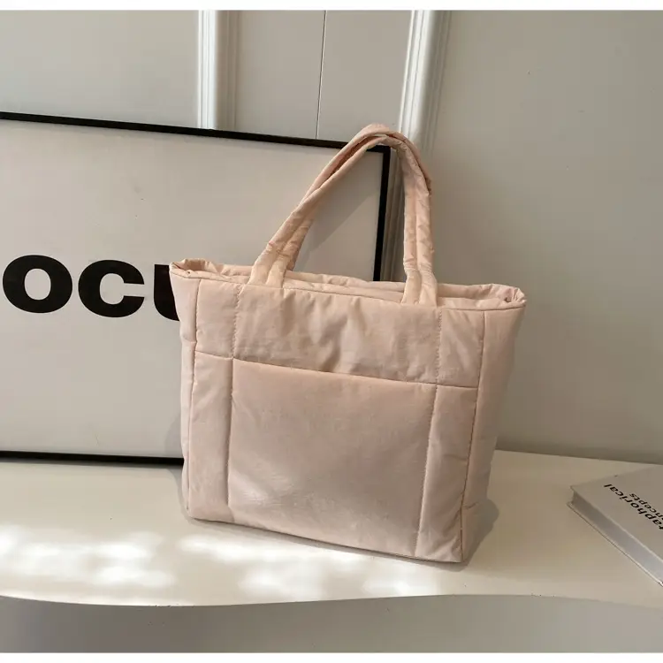 New College Student Canvas Tote Bag Purple Large Capacity — feature 22