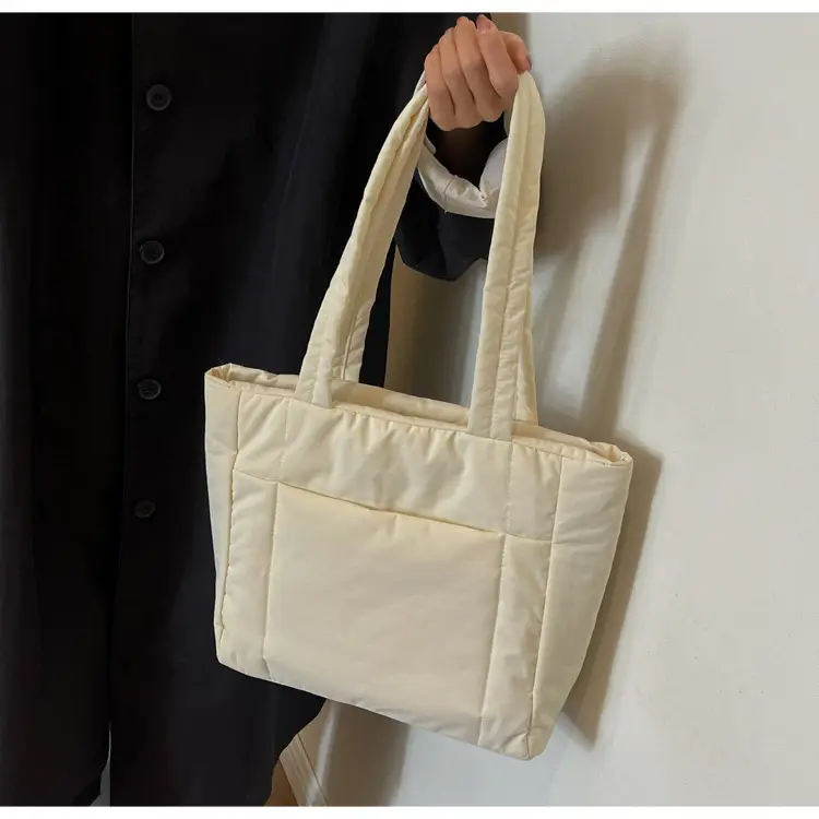 New College Student Canvas Tote Bag Purple Large Capacity — feature 24