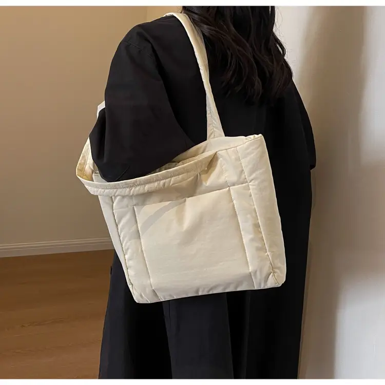 New College Student Canvas Tote Bag Purple Large Capacity — feature 27