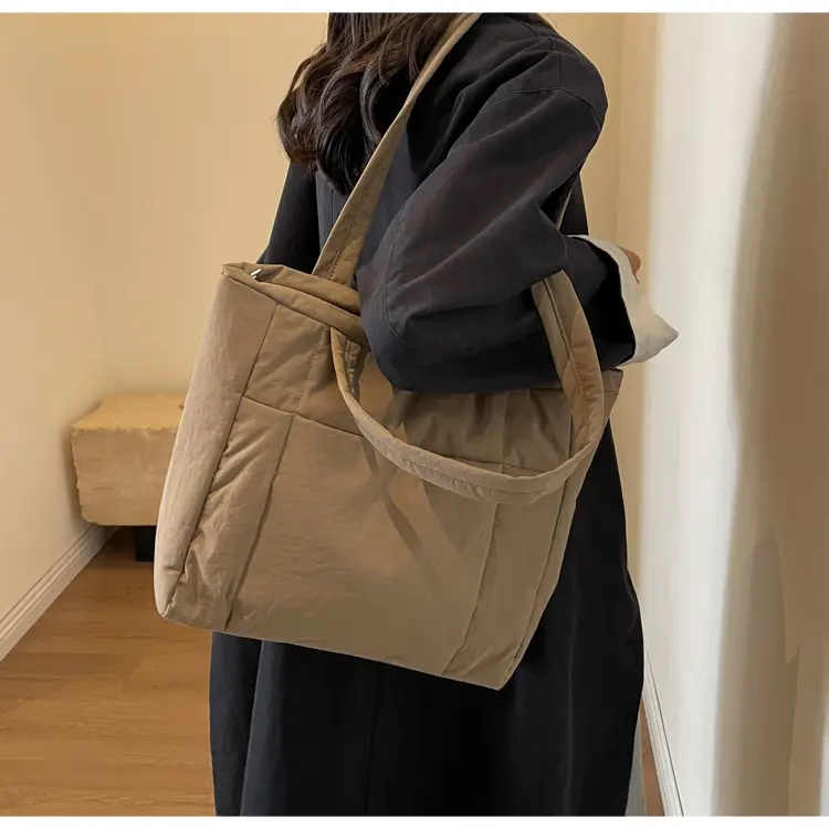 New College Student Canvas Tote Bag Purple Large Capacity — feature 29