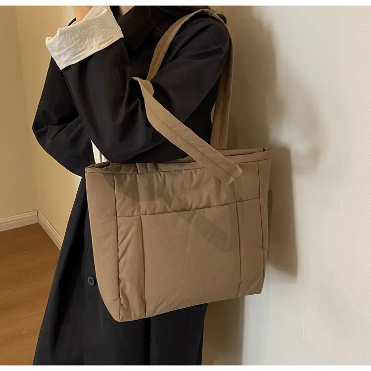 New College Student Canvas Tote Bag Purple Large Capacity — feature 32