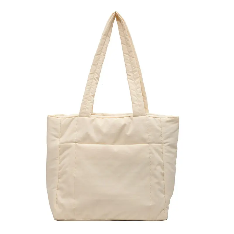 New College Student Canvas Tote Bag Purple Large Capacity - Image 2