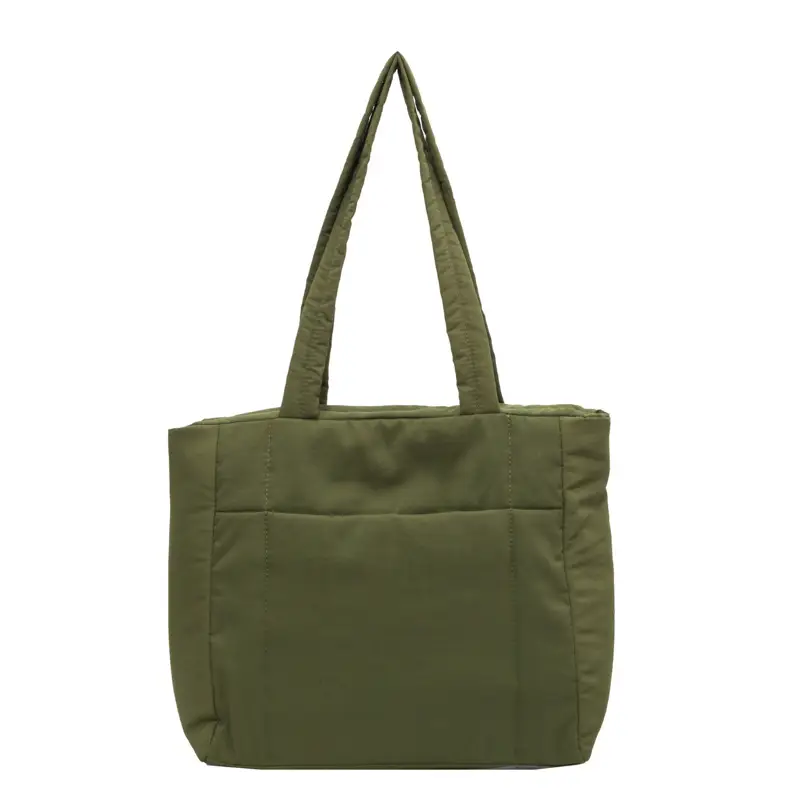 New College Student Canvas Tote Bag Purple Large Capacity - Image 3