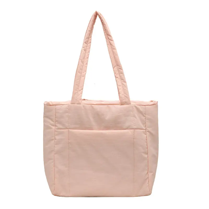 New College Student Canvas Tote Bag Purple Large Capacity - Image 5