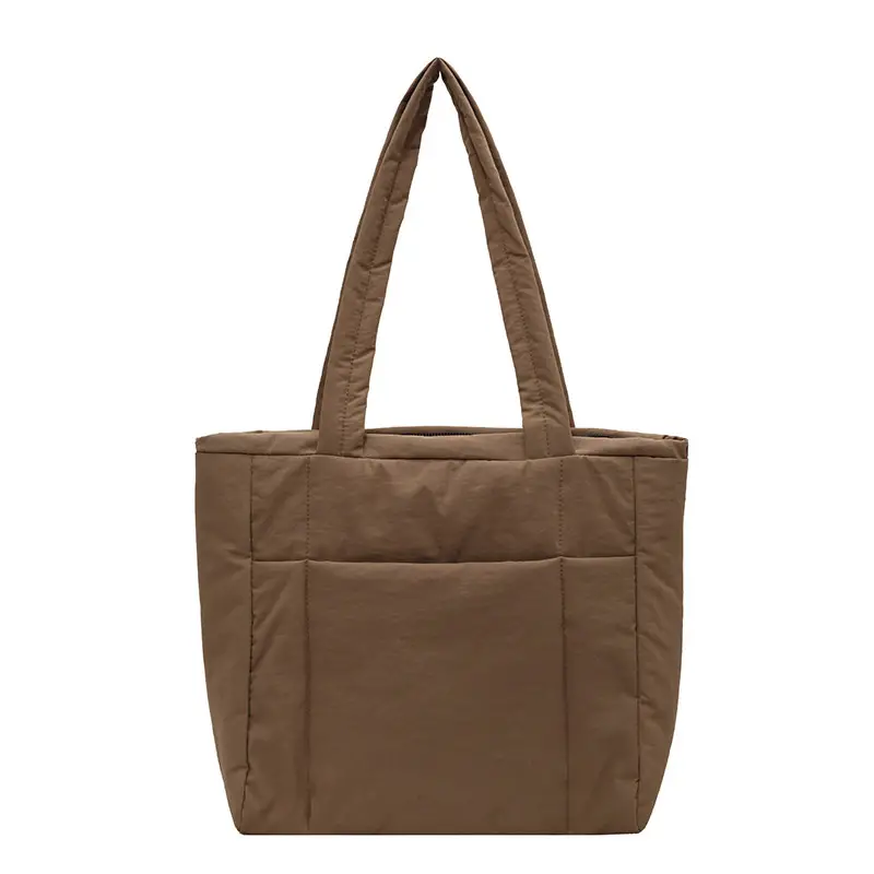 New College Student Canvas Tote Bag Purple Large Capacity - Image 6