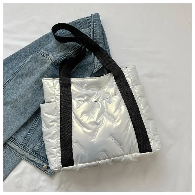 Women 2023 Winter Black Cotton Shoulder Bag — feature 23