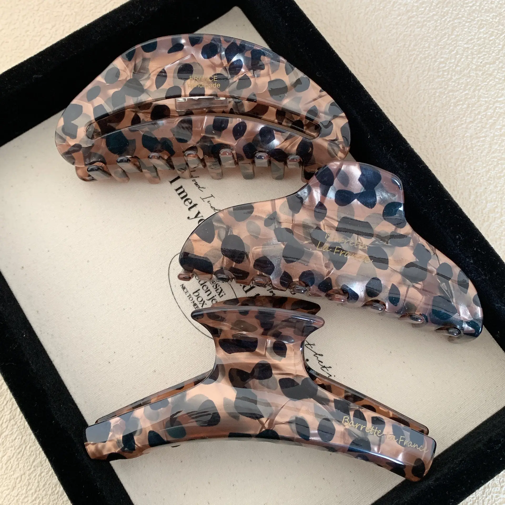 Acetate Leopard Print High-End Hair Clip Large Claw Clip for Women — feature 13