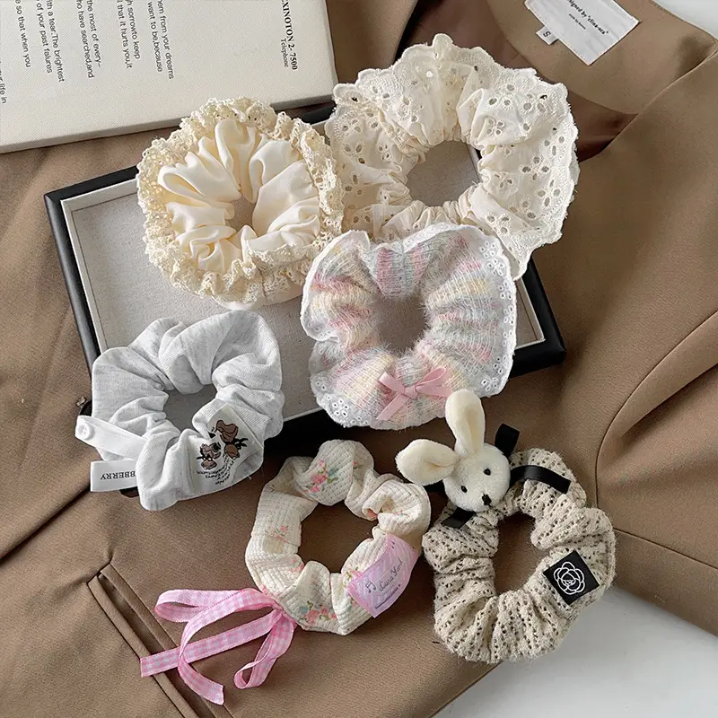 Autumn Woolen Hair Ties for Women