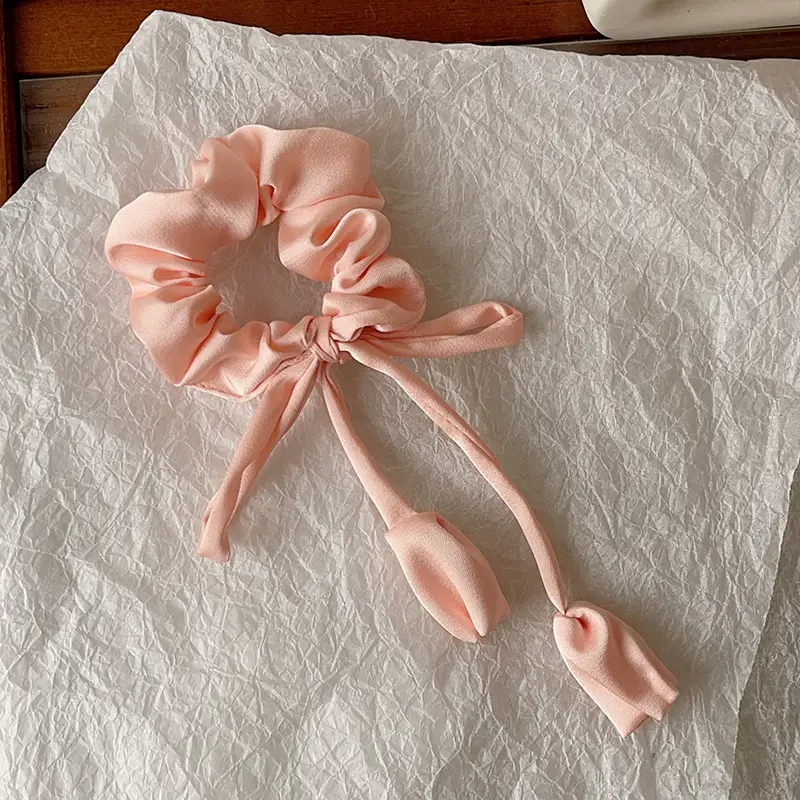 Peach Peony bow
