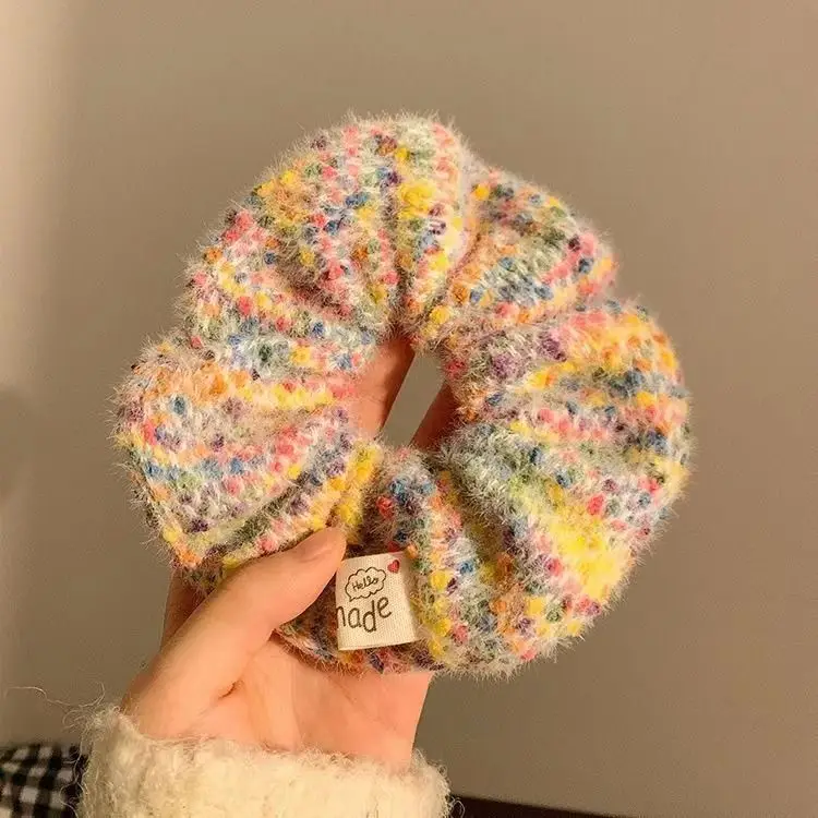 Rainbow sugar beanie