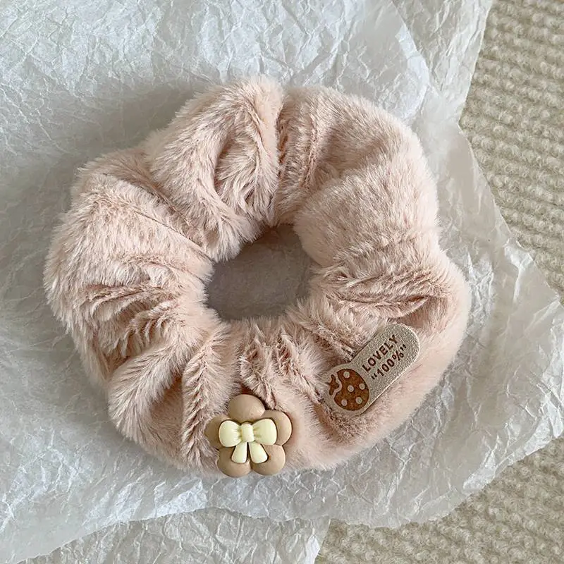 Autumn Woolen Hair Ties for Women