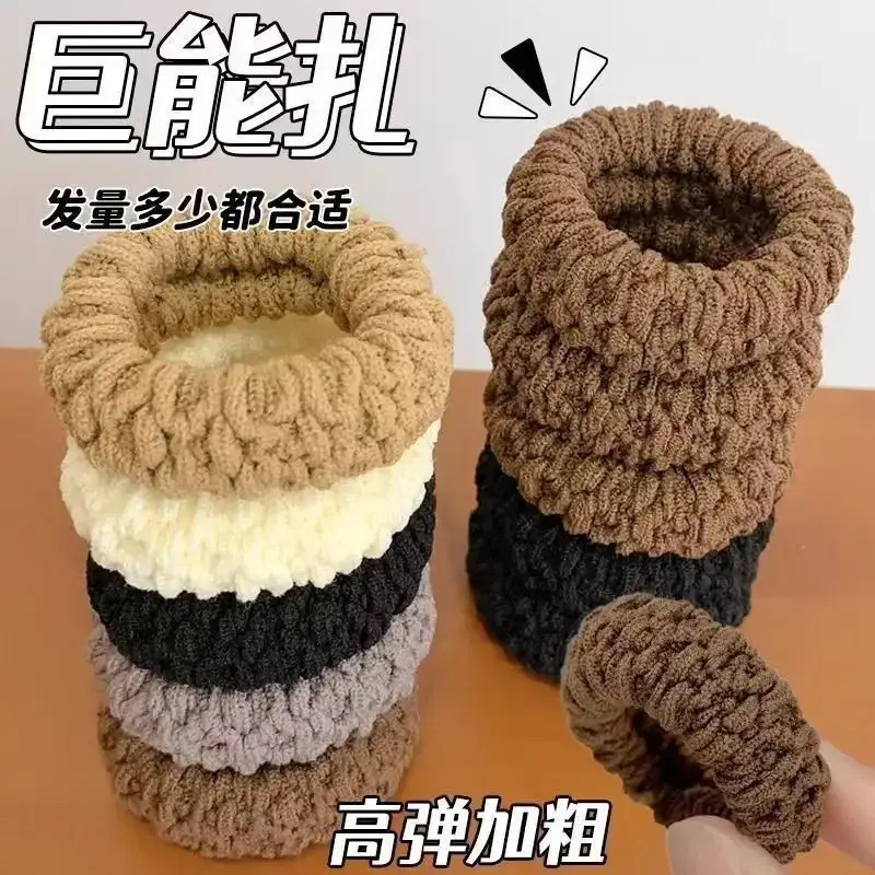 Warm Velvet Hair Towel for Winter with Elasticity