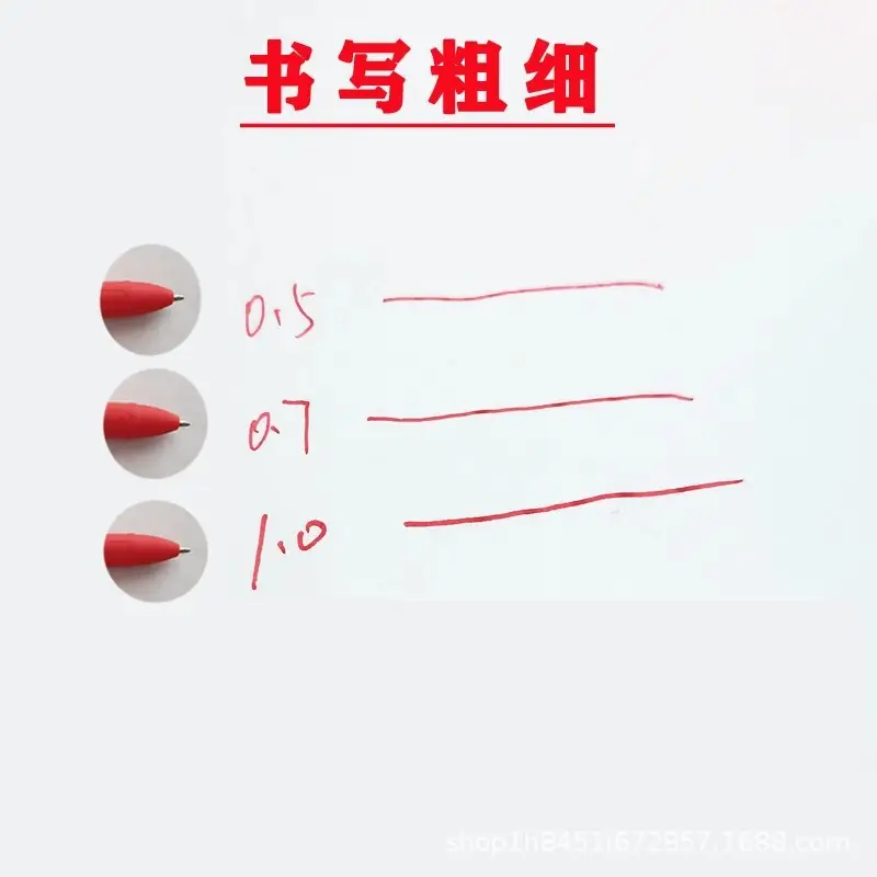 Wholesale red pen teacher teacher correction 1.0/0.7/0.5mm Red large capacity refill red gel pen