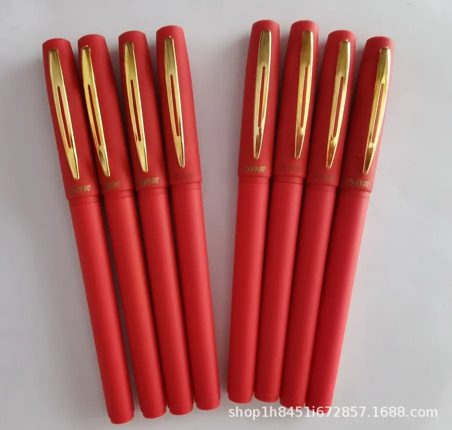 Wholesale red pen teacher teacher correction 1.0/0.7/0.5mm Red large capacity refill red gel pen — feature 2