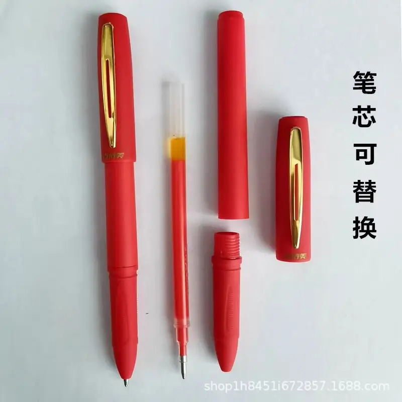 Wholesale red pen teacher teacher correction 1.0/0.7/0.5mm Red large capacity refill red gel pen — feature 7