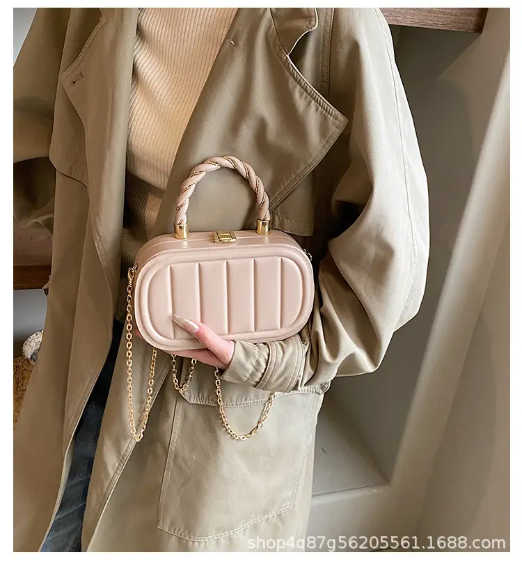 Stylish Mint Green Square Chain Bag for Women — feature 2