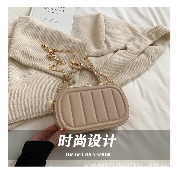 Stylish Mint Green Square Chain Bag for Women — feature 7