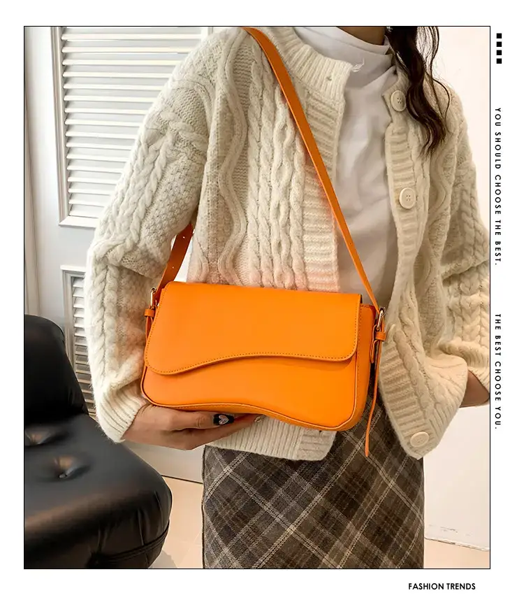 Small Square Tan Leather Crossbody Bag for Women — feature 1