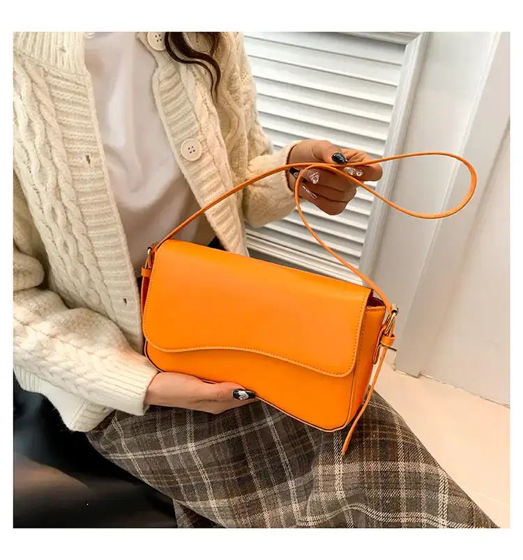 Small Square Tan Leather Crossbody Bag for Women — feature 22