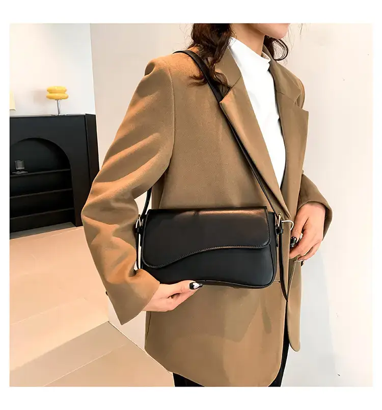 Small Square Tan Leather Crossbody Bag for Women — feature 29