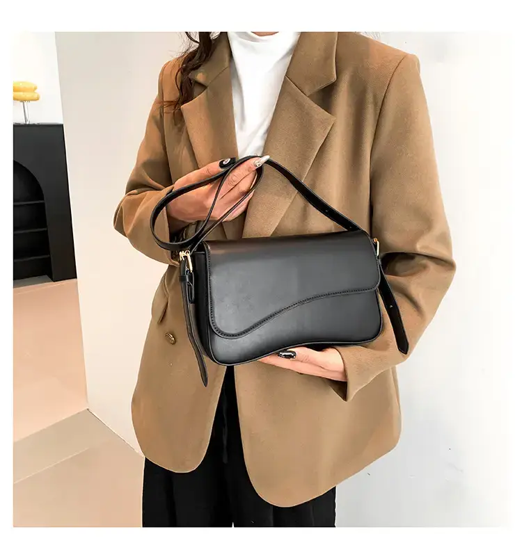 Small Square Tan Leather Crossbody Bag for Women — feature 33