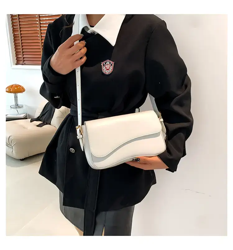 Small Square Tan Leather Crossbody Bag for Women — feature 35