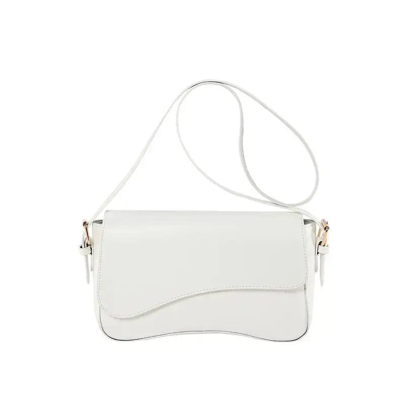 Small Square Tan Leather Crossbody Bag for Women