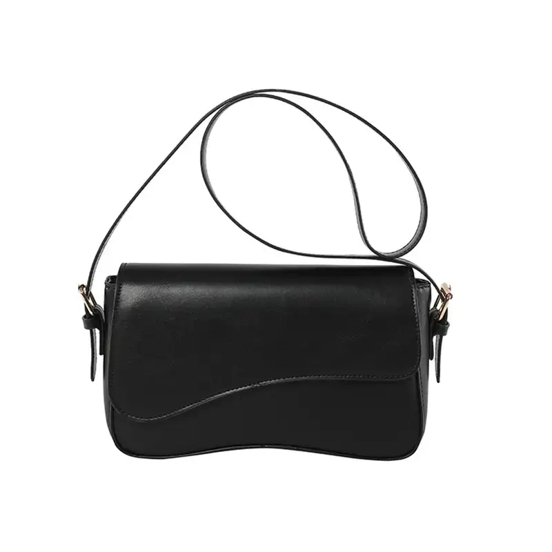 Small Square Tan Leather Crossbody Bag for Women