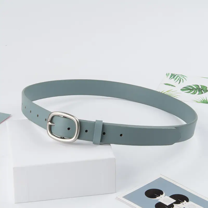 Women's Genuine Leather Belt焦糖色 Korean Style - Image 8