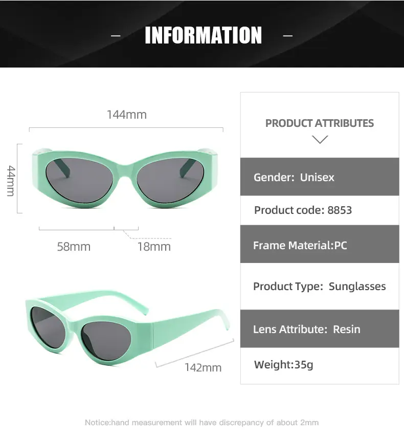 Black Rose Red Cat Eye Sunglasses for Men Women — feature 12