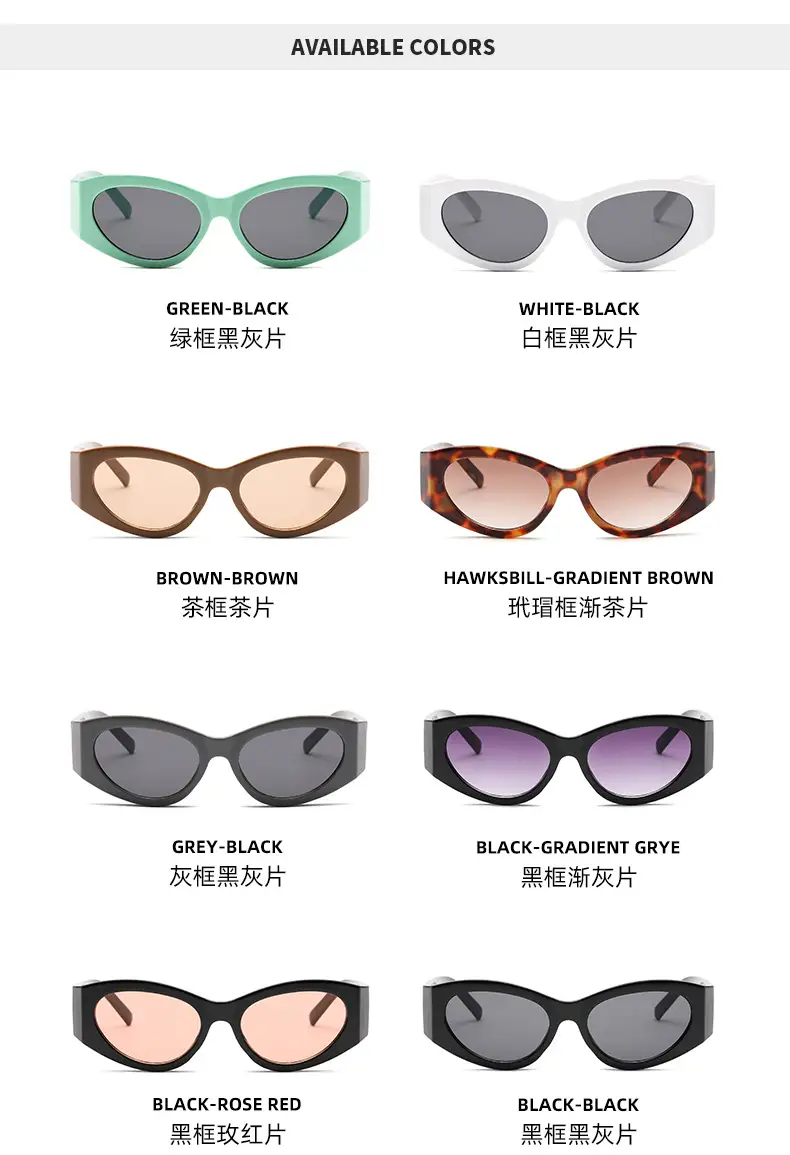 Black Rose Red Cat Eye Sunglasses for Men Women — feature 13