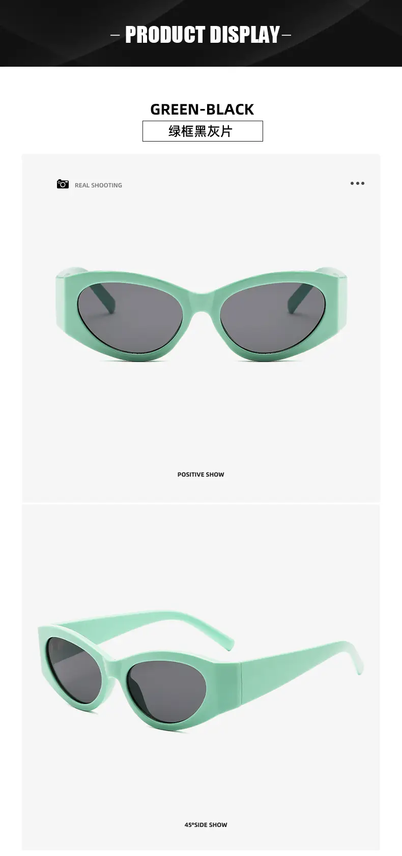 Black Rose Red Cat Eye Sunglasses for Men Women — feature 14