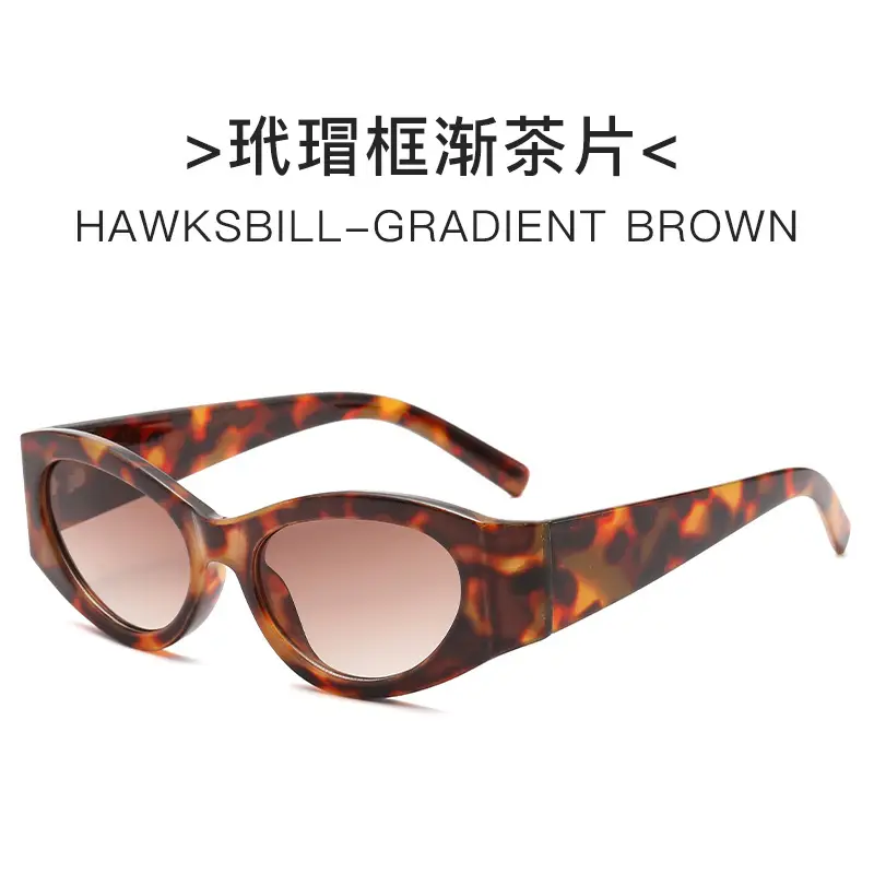 Black Rose Red Cat Eye Sunglasses for Men Women - Image 3