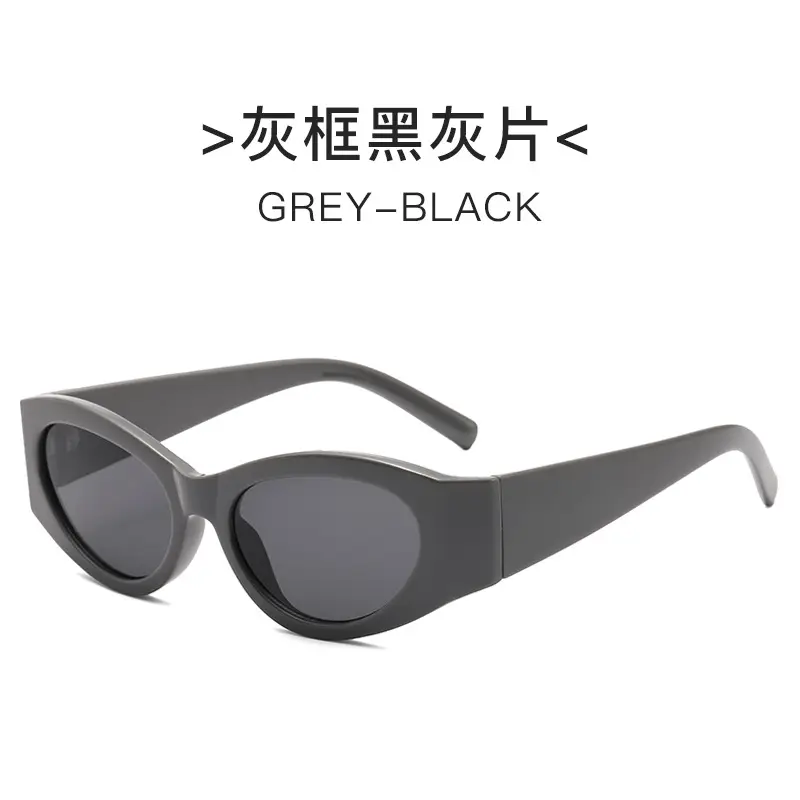 Black Rose Red Cat Eye Sunglasses for Men Women - Image 4