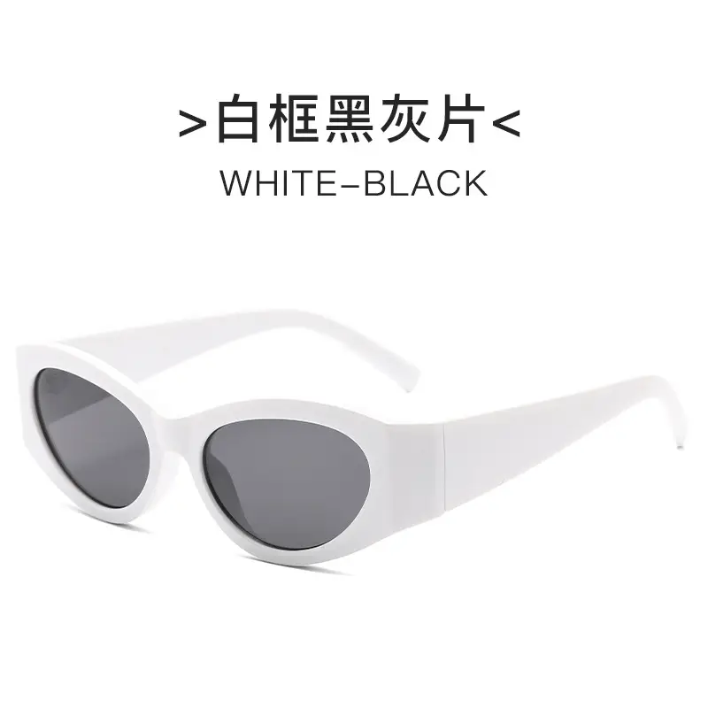 Black Rose Red Cat Eye Sunglasses for Men Women - Image 6