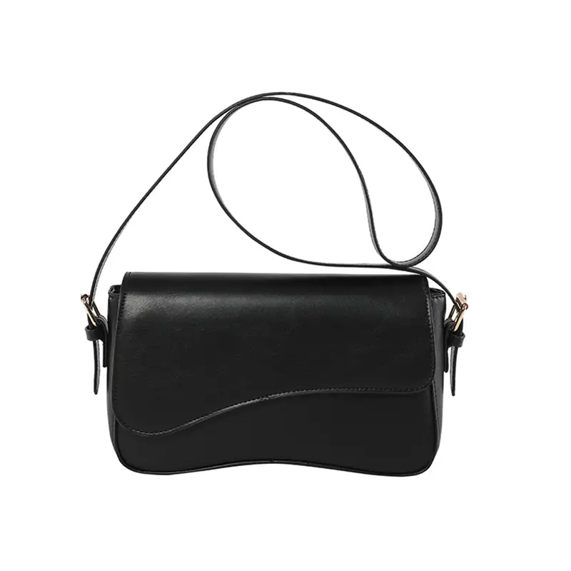 White Textured Messenger Bag for Women Winter 2023