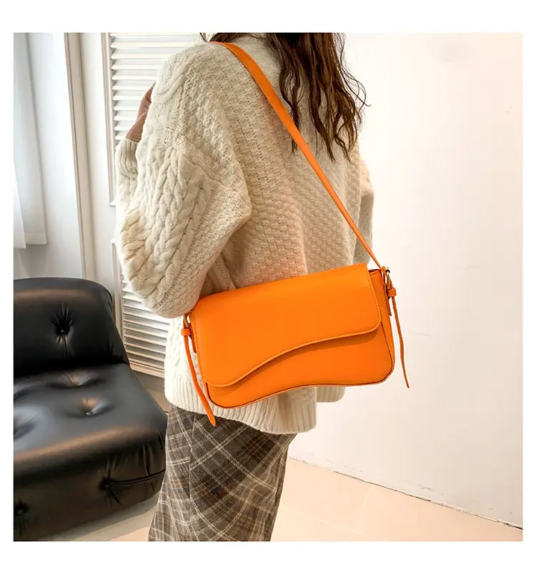 White Textured Messenger Bag for Women Winter 2023 — feature 11