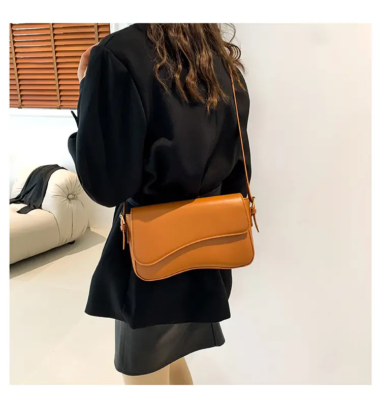 White Textured Messenger Bag for Women Winter 2023 — feature 18