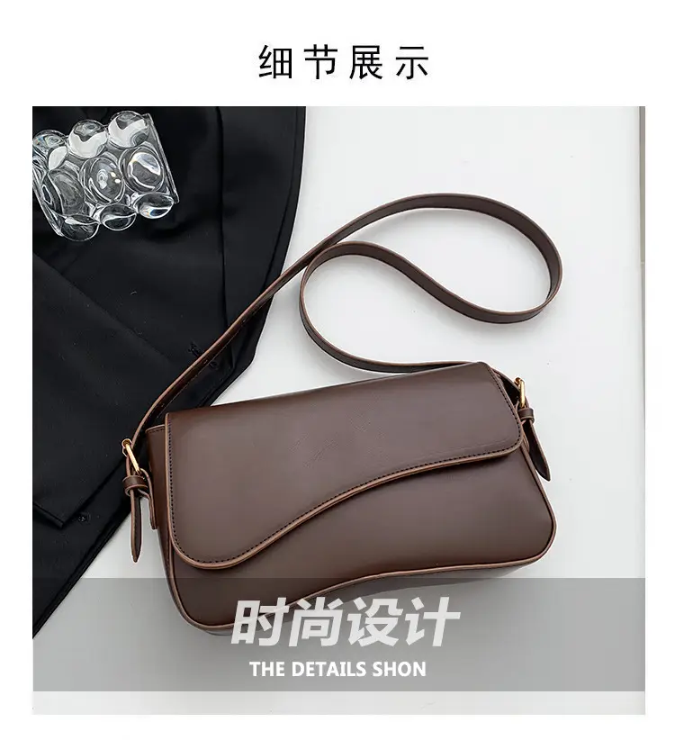 White Textured Messenger Bag for Women Winter 2023 — feature 3