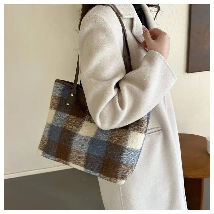 Plaid Shoulder Bag Women 2023 New Style — feature 19