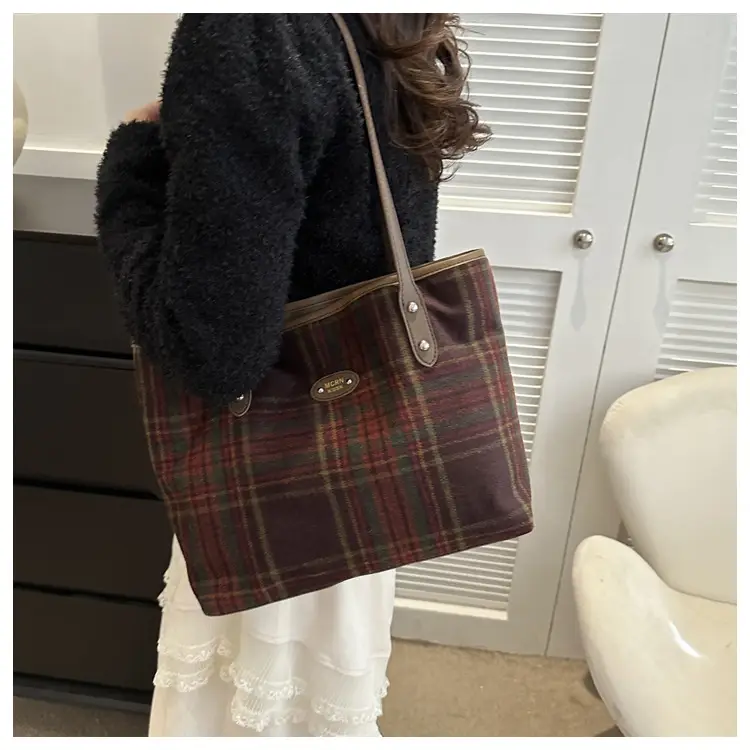 Plaid Shoulder Bag Women 2023 New Style — feature 25