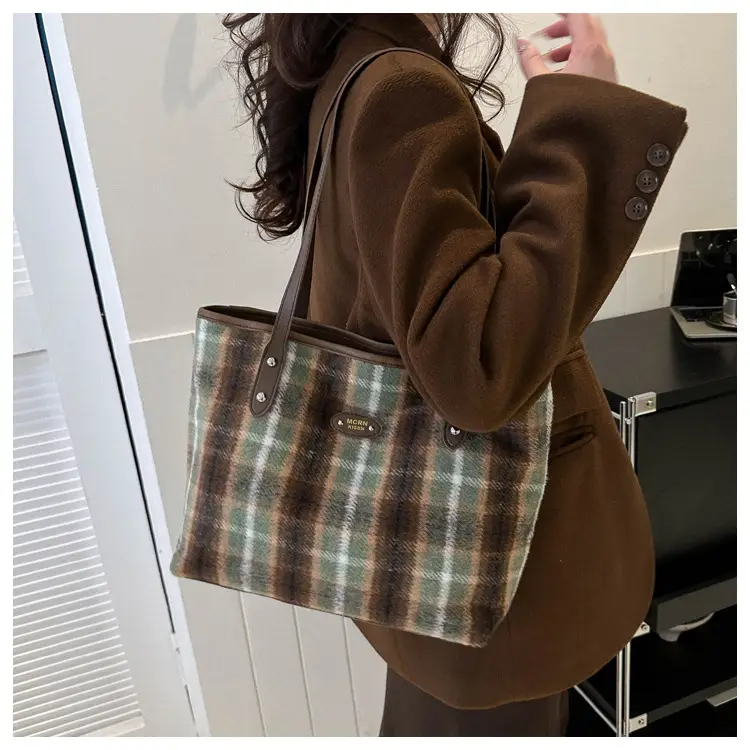 Plaid Shoulder Bag Women 2023 New Style — feature 27
