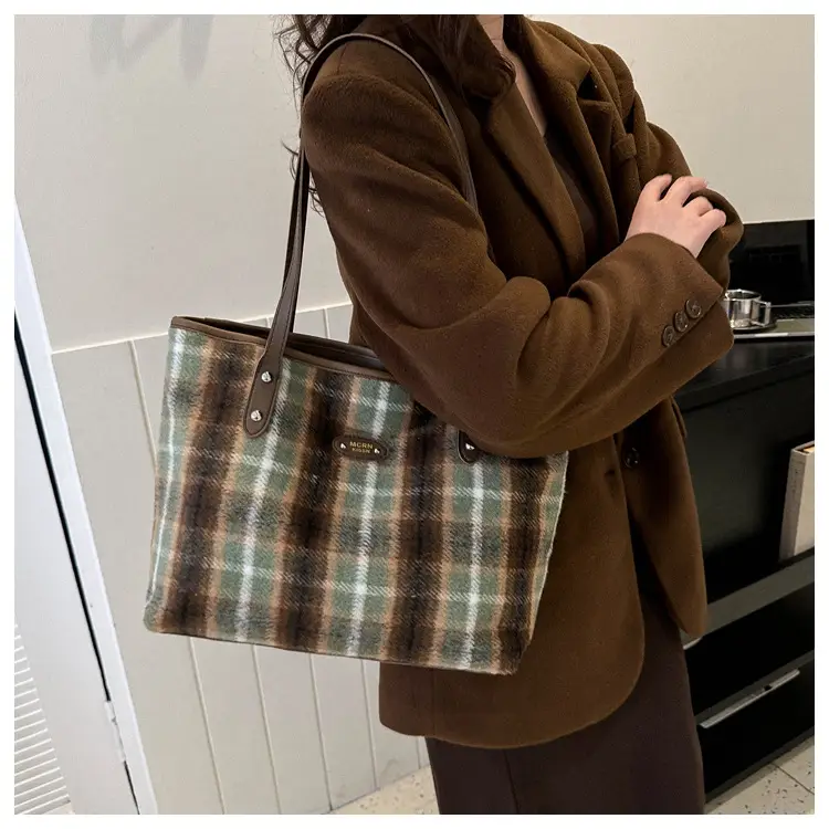 Plaid Shoulder Bag Women 2023 New Style — feature 28