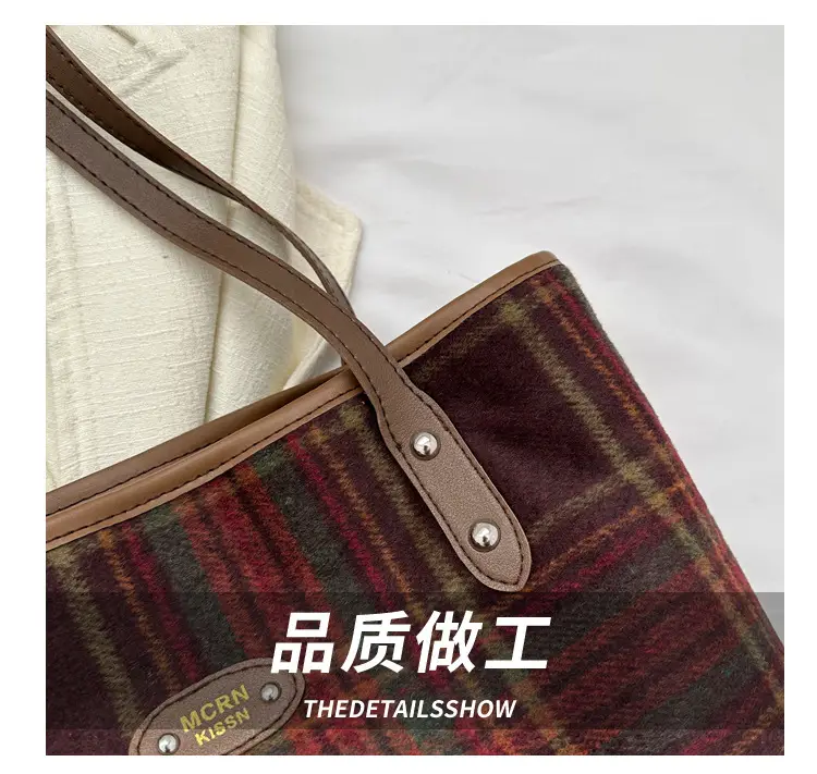 Plaid Shoulder Bag Women 2023 New Style — feature 4