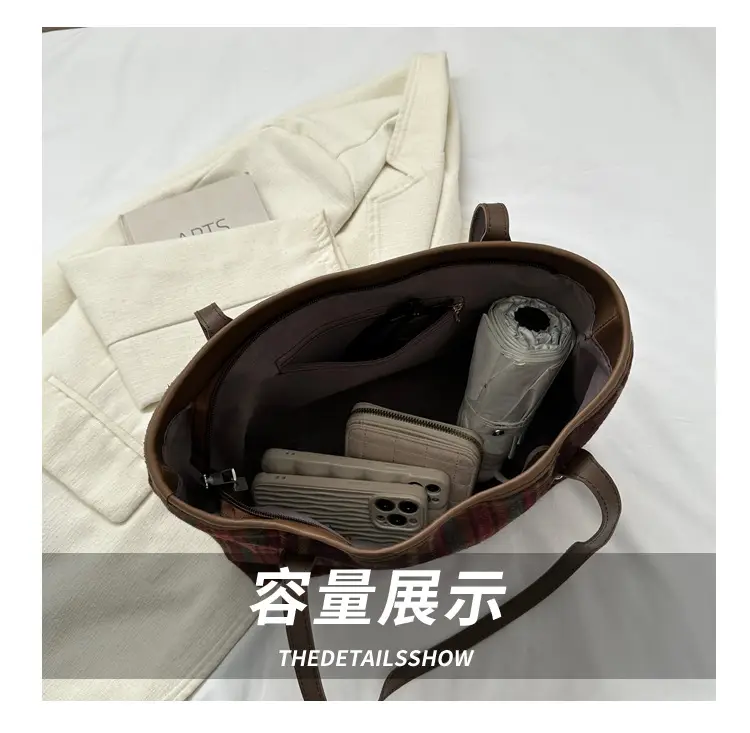 Plaid Shoulder Bag Women 2023 New Style — feature 7