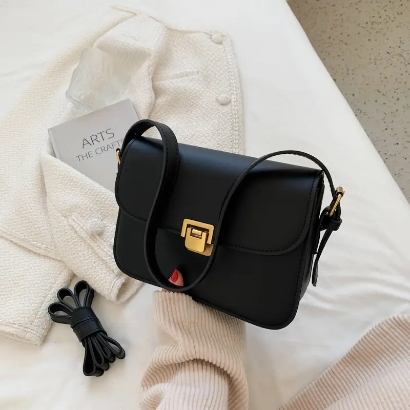 Brown Square Tofu Bag for Women Crossbody Shoulder - Image 9