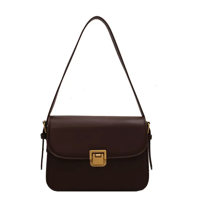 Brown Square Tofu Bag for Women Crossbody Shoulder - Image 10